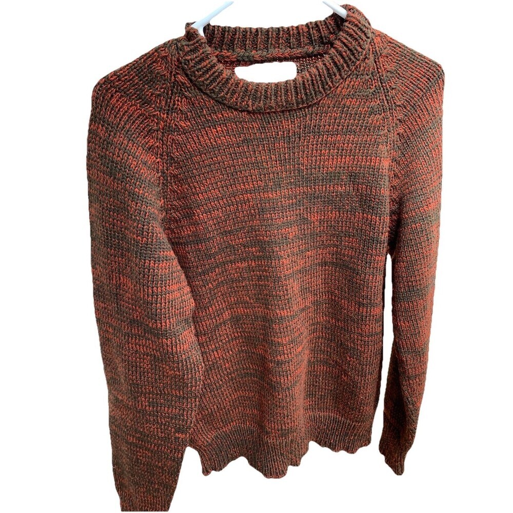 Vintage Wool Crew Neck Sweater Burgundy